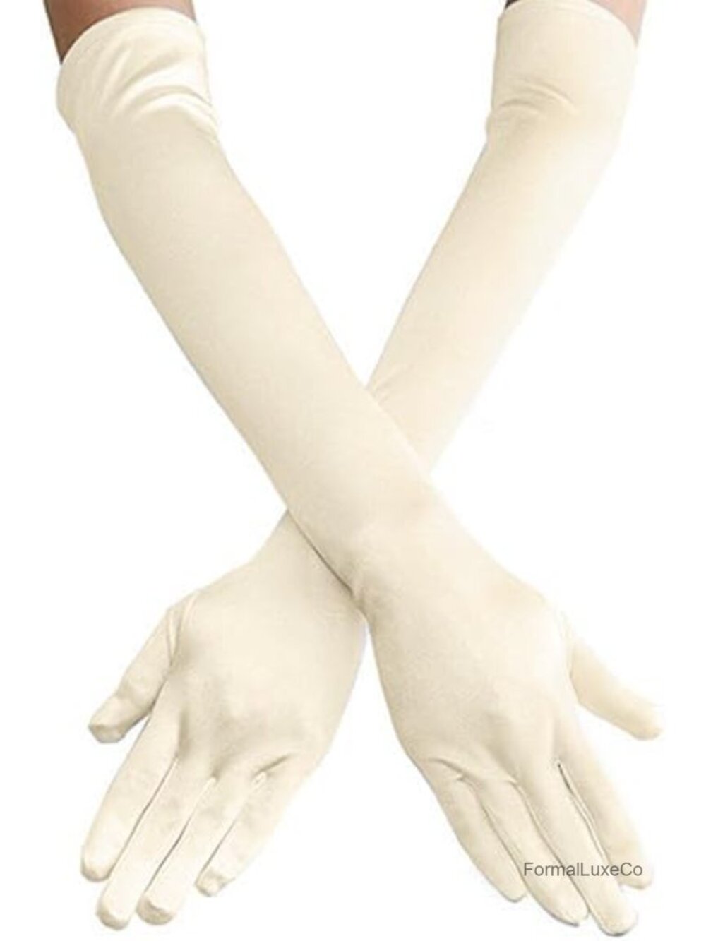 21in Opera Satin Gloves Elbow Length 1920s Costume Formal Party Accessories